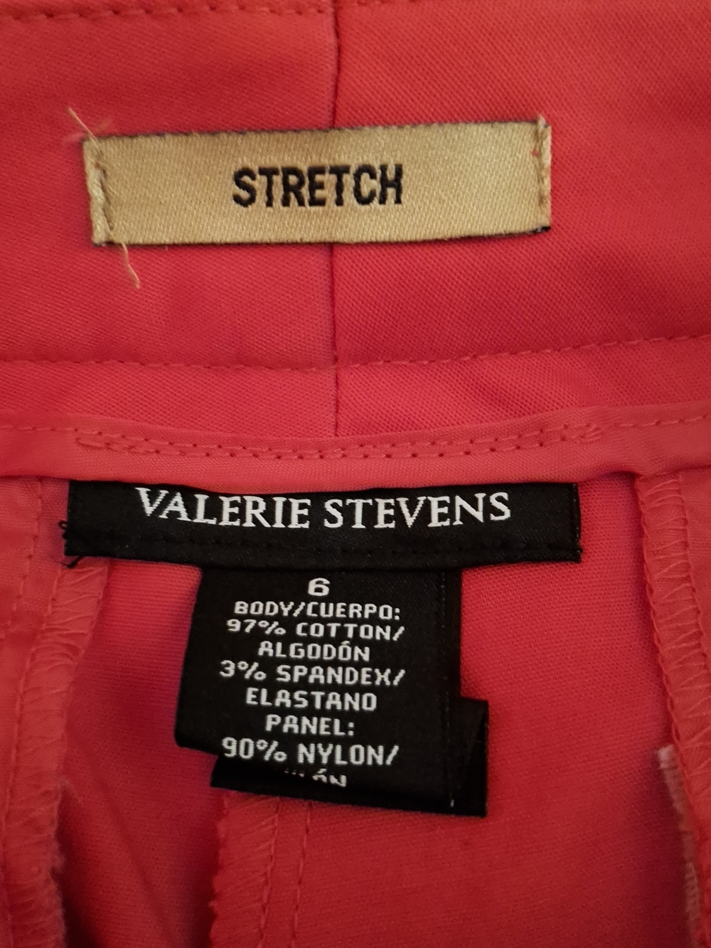 Valerie Stevens Women's Bright-Red Cropped Slim Ankle Pants - Picture 5 of 8